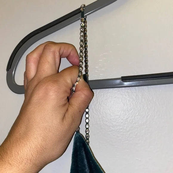 Velvet maxi dress with rhinestone sleeves from the & Other Stories. - Picture 7 of 8